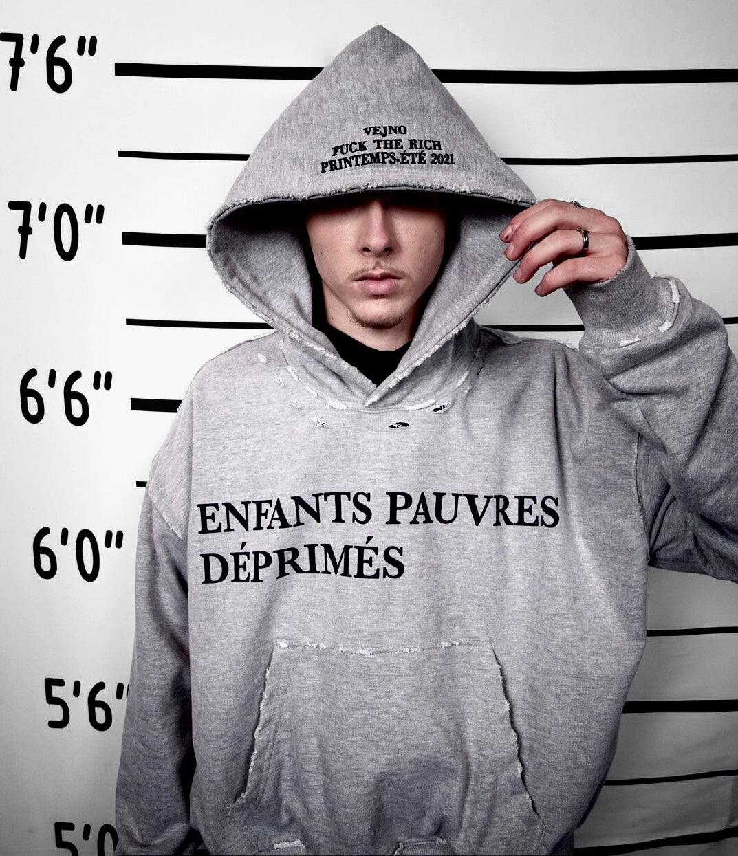 HOODIE EPD VEJNO F*CK THE RICH